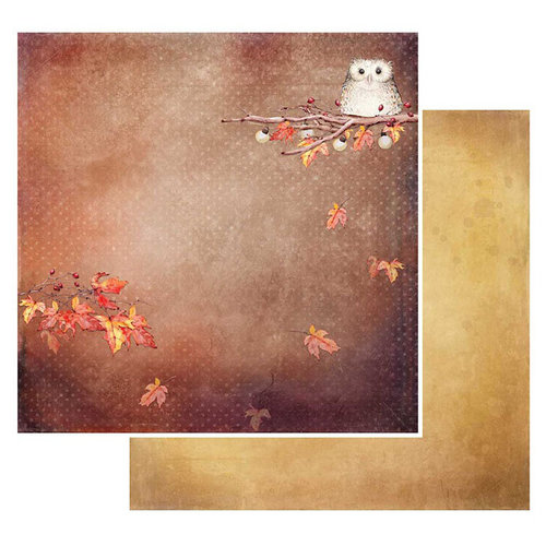 49 and Market - Rusty Autumn Collection - 12 x 12 Double Sided Paper - Falling Leaves