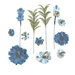 49 and Market - Flower Embellishments - Rustic Bouquet - Bluejay