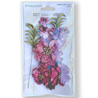 49 and Market - Flower Embellishments - Rustic Bouquet - Cranberry