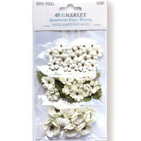 49 and Market - Flower Embellishments - Royal Posies - Ivory