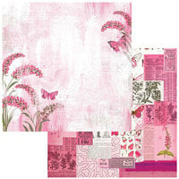 49 and Market - Spectrum Gardenia Collection - 12 x 12 Double Sided Paper - Classics - Pink Skies