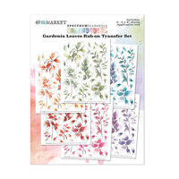49 and Market - Spectrum Gardenia Collection - 6 x 8 Rub-On Transfers - Leaves