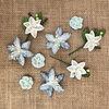 49 and Market - Handmade Flowers - Stargazers - Sky Blue