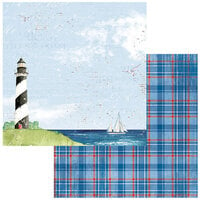 49 and Market - Summer Porch Collection - 12 x 12 Double Sided Paper - Watchtower