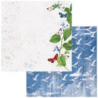 49 and Market - Summer Porch Collection - 12 x 12 Double Sided Paper - Take Flight