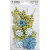 49 and Market - Flower Embellishments - Sugar Petals - Blue Raspberry