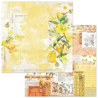 49 and Market - Spectrum Sherbet Collection - 12 x 12 Double Sided Paper - Classics - Lemonade