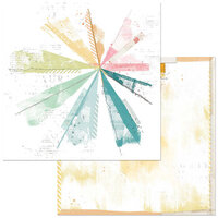 49 and Market - Spectrum Sherbet Collection - 12 x 12 Double Sided Paper - Painted Foundations - Kaleidoscope