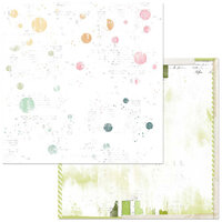 49 and Market - Spectrum Sherbet Collection - 12 x 12 Double Sided Paper - Painted Foundations - Speckled