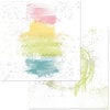 49 and Market - Spectrum Sherbet Collection - 12 x 12 Double Sided Paper - Painted Foundations - Rainbow