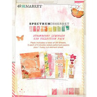 49 and Market - Spectrum Sherbet Collection - 6 x 8 Collection Pack - Strawberry Lemonade