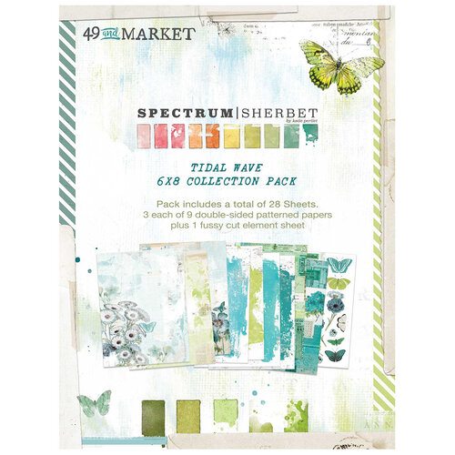 49 and Market - Spectrum Sherbet Collection - 6 x 8 Collection Pack - Tidal Wave