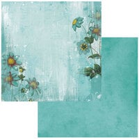49 and Market - Color Swatch Teal Collection - 12 x 12 Double Sided Paper- 02
