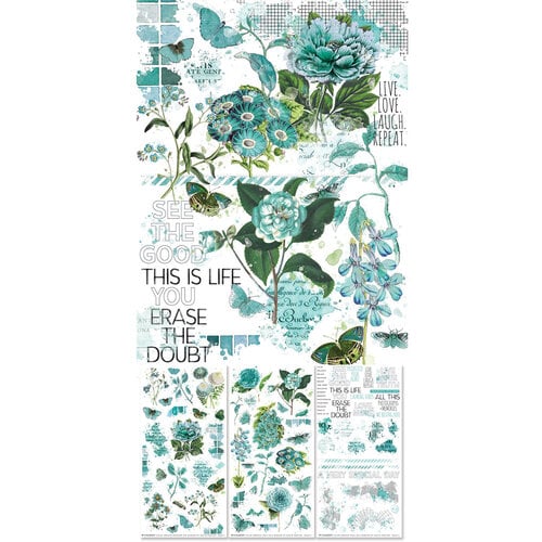 49 and Market - Color Swatch Teal Collection - Rub-On Transfers 49 and Market - Color Swatch Teal Collection - Rub-On Transfers