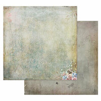 49 and Market - Tattered Garden Collection - 12 x 12 Double Sided Paper - Tattered Crackles