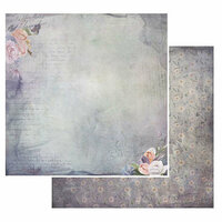 49 and Market - Tattered Garden Collection - 12 x 12 Double Sided Paper - Tattered Letters