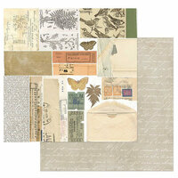 49 and Market - Vintage Artistry Collection - 12 x 12 Double Sided Paper - Ephemera