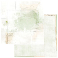 49 and Market - Vintage Artistry Sage Collection - 12 x 12 Double Sided Paper - Echoes