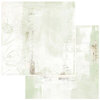 49 and Market - Vintage Artistry Sage Collection - 12 x 12 Double Sided Paper - Papillon