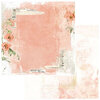 49 and Market - Vintage Artistry Coral Collection - 12 x 12 Double Sided Paper - Love Letters