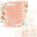 49 and Market - Vintage Artistry Coral Collection - 12 x 12 Double Sided Paper - Love Letters