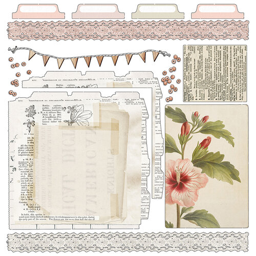 49 and Market - Vintage Artistry Coral Collection - 12 x 12 Collection Pack