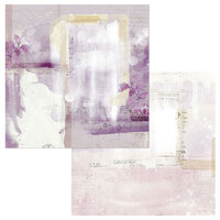 49 and Market - Vintage Artistry Lilac Collection - 12 x 12 Double Sided Paper - Gestural