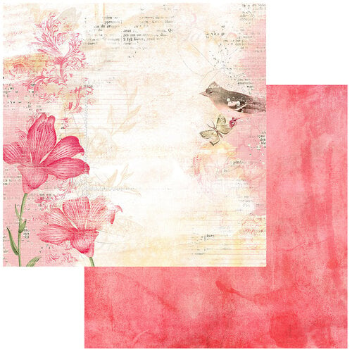 49 and Market - Vintage Artistry Blush Collection - 12 x 12 Double Sided Paper - Poised
