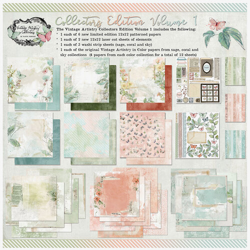 49 and Market - Vintage Artistry In Color Collectors Collection - Volume One - 12 x 12 Collectors Pack