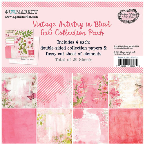 49 and Market - Vintage Artistry Blush Collection - 6 x 6 Collectors Pack