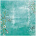 49 and Market - Vintage Artistry In Teal Collection - 12 x 12 Double Sided Paper - Flutter