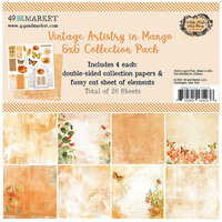 49 and Market - Vintage Artistry In Mango Collection - 6 x 6 Collection Pack