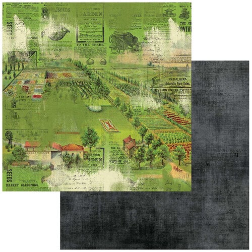 49 and Market - Vintage Artistry Countryside - 12 x 12 Double Sided Paper - Grange