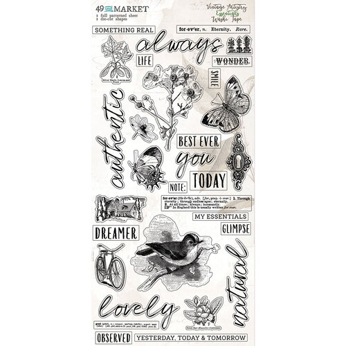 49 and Market - Vintage Artistry Essentials Collection - Washi Tape Sheet