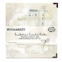 49 and Market - Foundations - 6-Ring Binder - Vintage Cream
