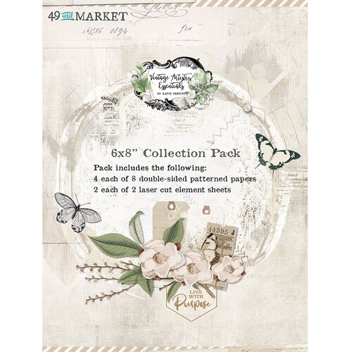 49 and Market - Vintage Artistry Essentials Collection - 6 x 8 Collection Pack