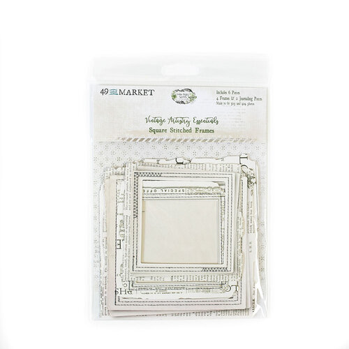 49 and Market - Vintage Artistry Essentials Collection - Square Stitched Frames