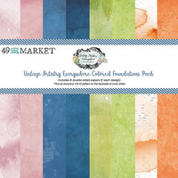49 and Market - Vintage Artistry Everywhere Collection - 12 x 12 Collection Pack - Colored Foundations