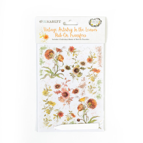 49 and Market - Vintage Artistry In The Leaves Collection - Rub-On Transfers