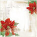 49 and Market - Christmas - Vintage Artistry Noel Collection - 12 x 12 Double Sided Paper - Euphorbia Garden