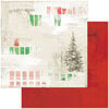 49 and Market - Christmas - Vintage Artistry Noel Collection - 12 x 12 Double Sided Paper - Painted Season