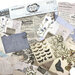 49 and Market - Vintage Artistry Serenity Collection - Die Cut Pieces - Remnants