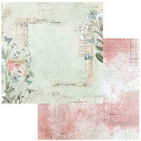 49 and Market - Vintage Artistry Tranquility Collection - 12 x 12 Double Sided Paper - Genuine Calm