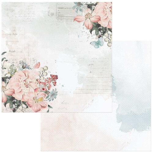 49 and Market - Vintage Artistry Tranquility Collection - 12 x 12 Double Sided Paper - Sweet Nothings
