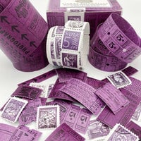 49 and Market - Vintage Bits Collection - Ticket Essentials - Eggplant