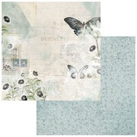 49 and Market - Vintage Artistry Moonlit Garden Collection - 12 x 12 Double Sided Paper - Reflections