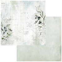 49 and Market - Vintage Artistry Moonlit Garden Collection - 12 x 12 Double Sided Paper - Wispy