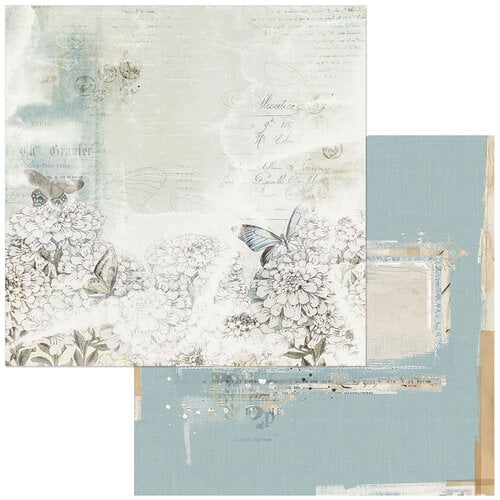 49 and Market - Vintage Artistry Moonlit Garden Collection - 12 x 12 Double Sided Paper - Zen