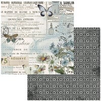 49 and Market - Vintage Artistry Moonlit Garden Collection - 12 x 12 Double Sided Paper - Fragments