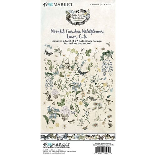 49 and Market - Vintage Artistry Moonlit Garden Collection - Laser Cut Elements - Wildflower